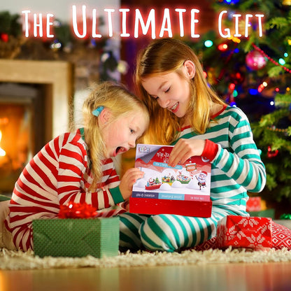 Kipipol Make Your Own Holiday Water Globe Kit – 3X DIY Snow Globe Making Kit w/ 3 Figures, 10 Packs of Modeling Clay for Sculpting, Crafts for Girls Ages 4-6, Arts and Crafts for Kids Ages 4-6-8-12