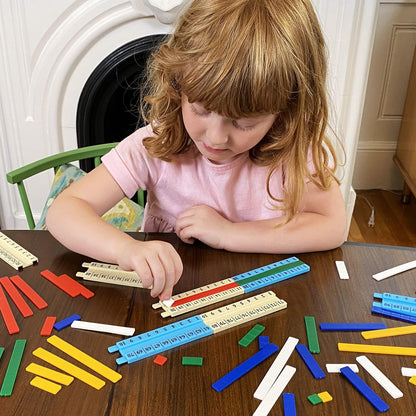 Kids First Math: Number Track Math Kit w/Lesson Guide | Develop Skills in Counting, Sorting, Sequencing, Pattern Recognition & More | Visual Hands-on Math for at-Home or Classroom Learning, Ages 3+