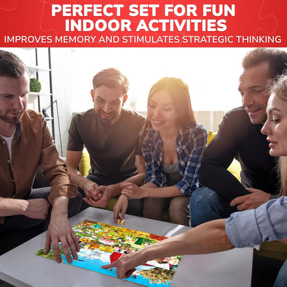 QUOKKA 100 Piece Puzzles for Kids Ages 4-6 – Floor Kids Puzzles Ages 6-8 Year Old – Toy for Learning Forest Animals for 8-10 yo – Jigsaw Toddler Game for Boy and Girl 3-5