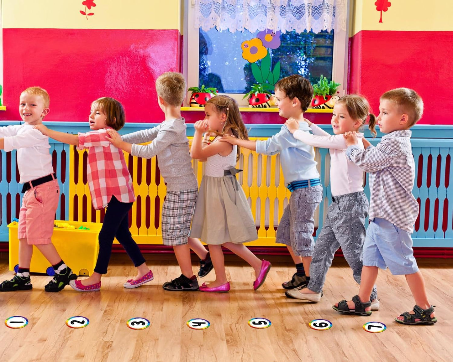 WhatSign Line up Spots for Classroom Floor - 36Pcs Floor Numbers for Classroom Lining up Number Stickers for Back to School Kindergarten Preschool Elementary Supplies