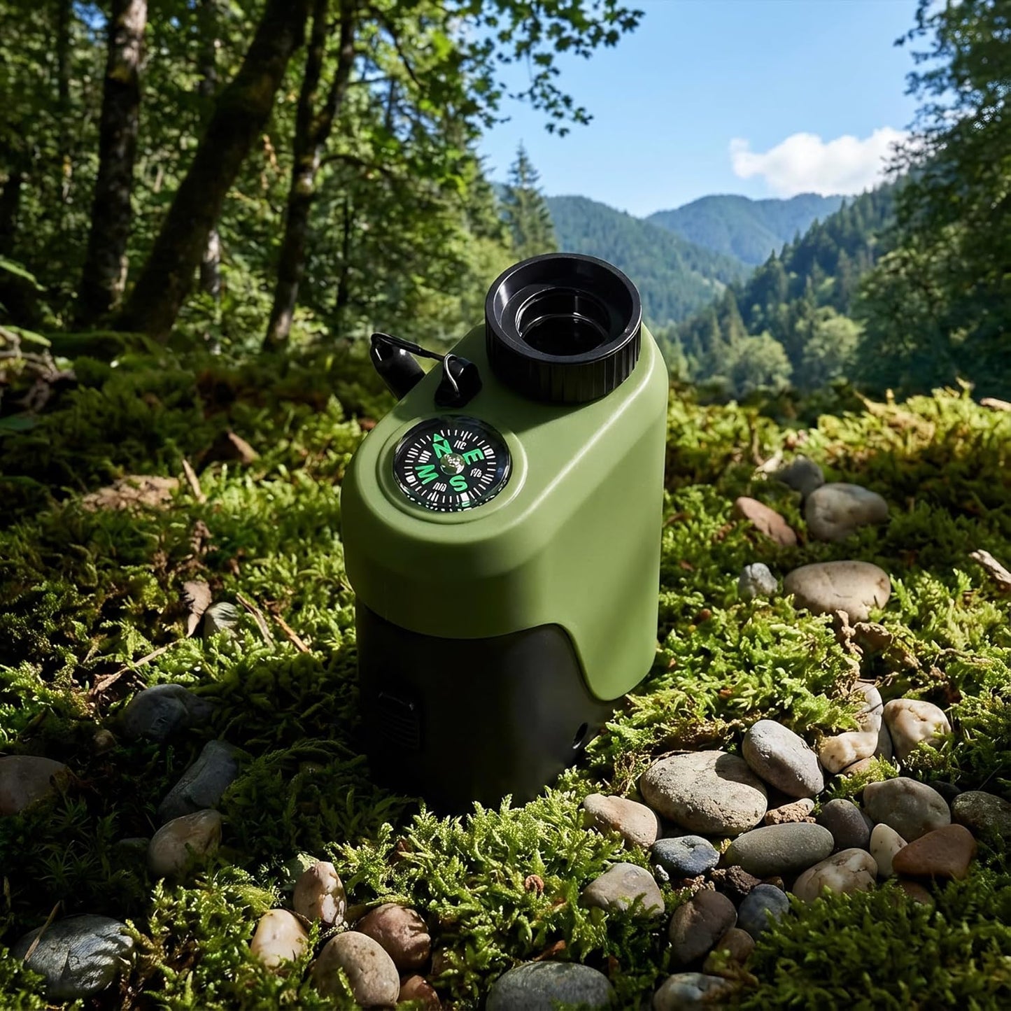 Jetfree Kids Adventure Compact Monocular-Multi-Functional with Compass, LED Signal Light, Telescope Infrared Rays|Small Easy to Carry for Bird Watching,Camping,Hiking,Hunting,Sports Games Concerts