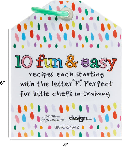 C.R. Gibson Kids Games - Little Chef Kitchen Activity Set for Toddlers and Preschoolers, 10-Count, Easy Peasy Recipe Card Ring