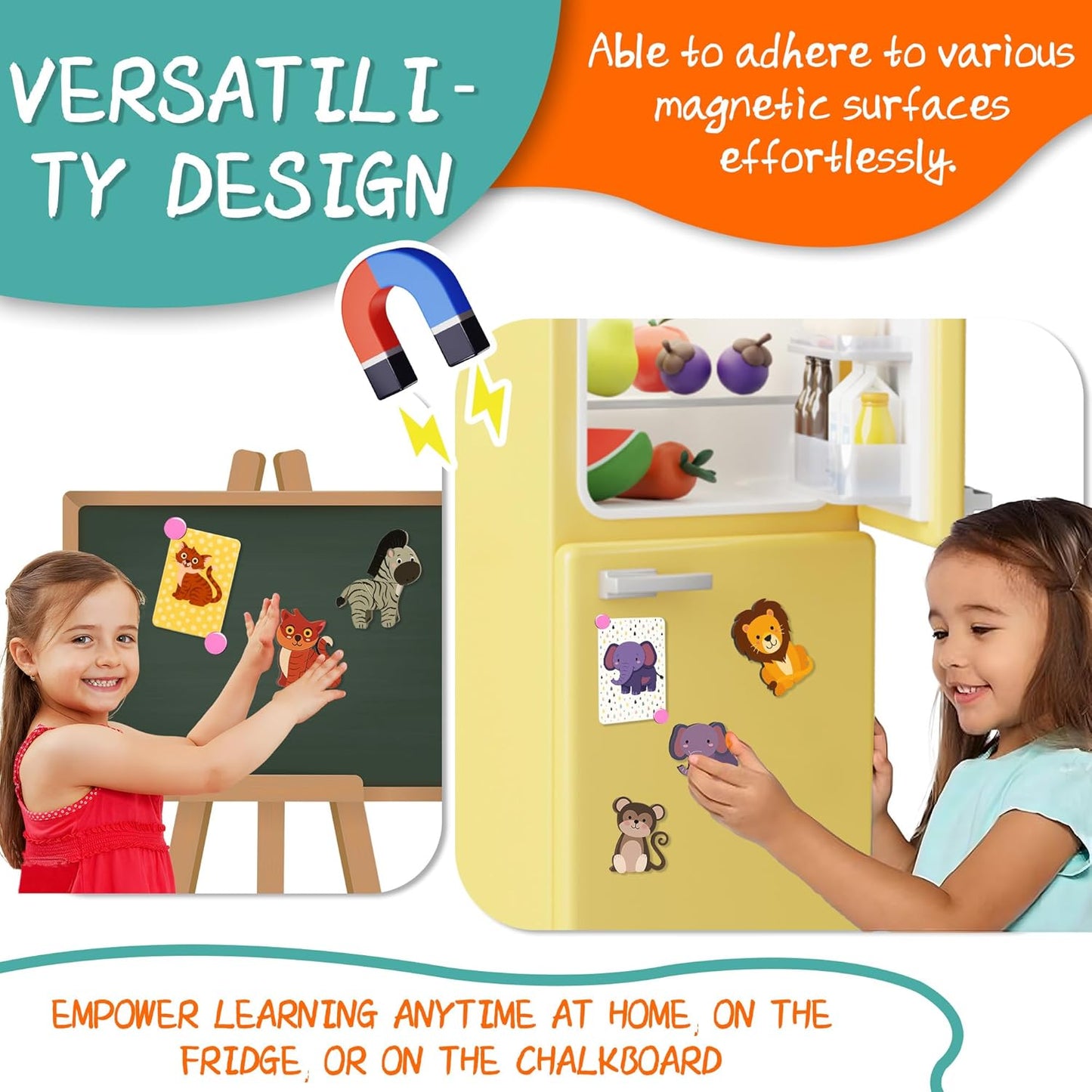 Marble Run for Kids, Vertical Magnetic Marble Maze Track with Doodle Board & Residue-Free Nano-Adhesive, STEM Explorers Brain Teaser Toy for Boys Girls Ages 3-12, Creative Thinking Games Gifts