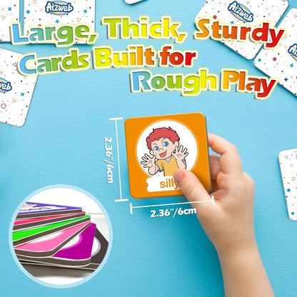 Aizweb CVC Word Match Game - 60 Pc Toddler Card Games for Kids Ages 3-6, Phonics Flash Cards for Preschool & Kindergarten Learning Activities, Educational Toys for Home School Supplies