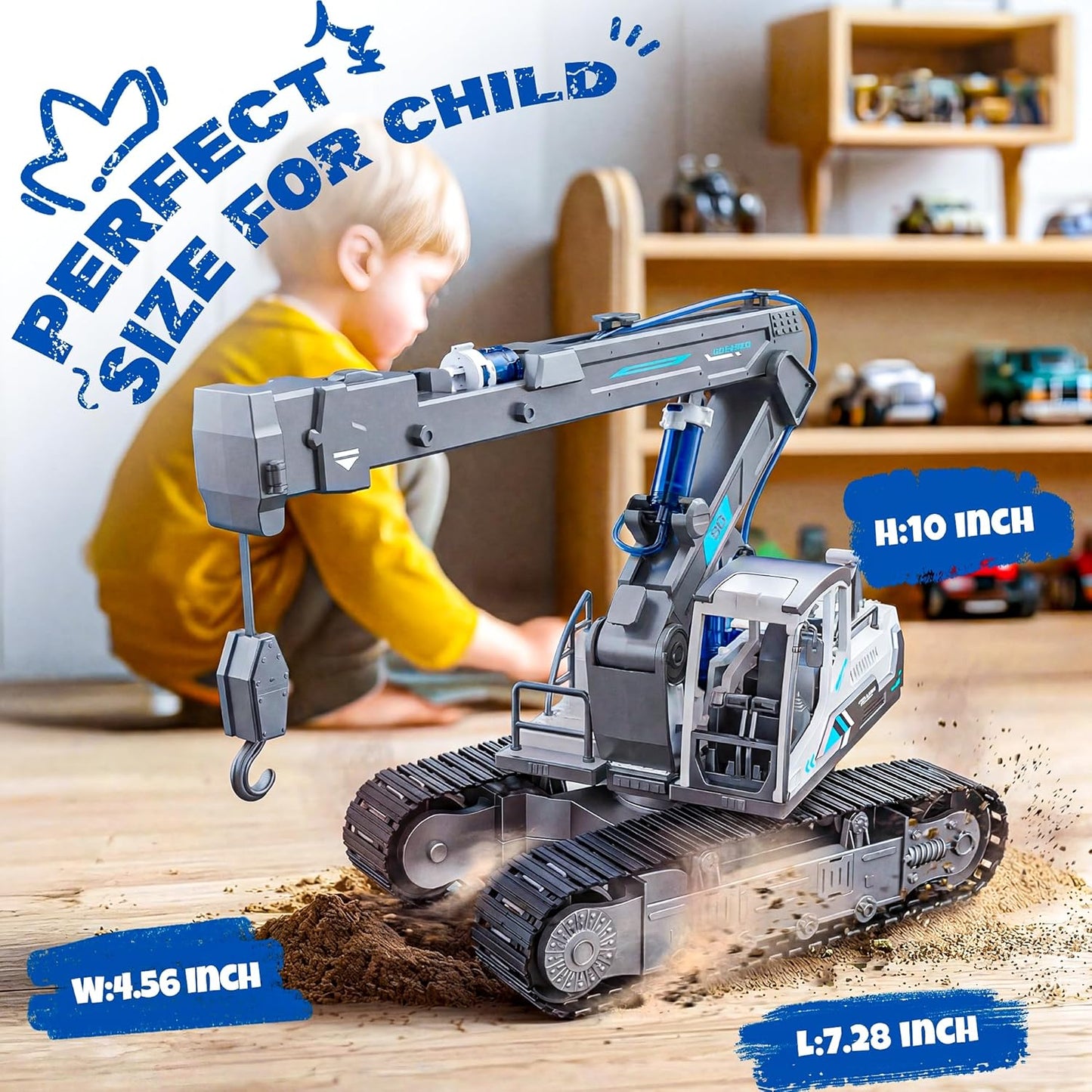 SMILESSKIDDO Science Kits for Kids Age 8-12 - 137 Pcs STEM Toys for Ages 8-13 with Hydraulic Grab, Teen Boys Gift Ideas Crane Toy, Teenage Engineering Kit Construction Vehicle Toys