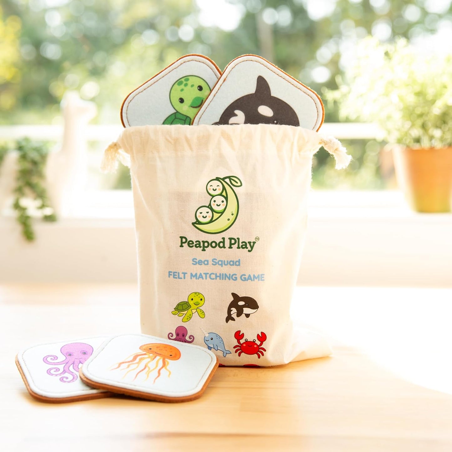 Felt Matching Game for Ages 2–4 – Soft and Safe for Ages 1+ – Montessori Memory Game – Sensory Flash Cards – Best Educational Gift for Ages 1–3 - Woodland Animal Theme