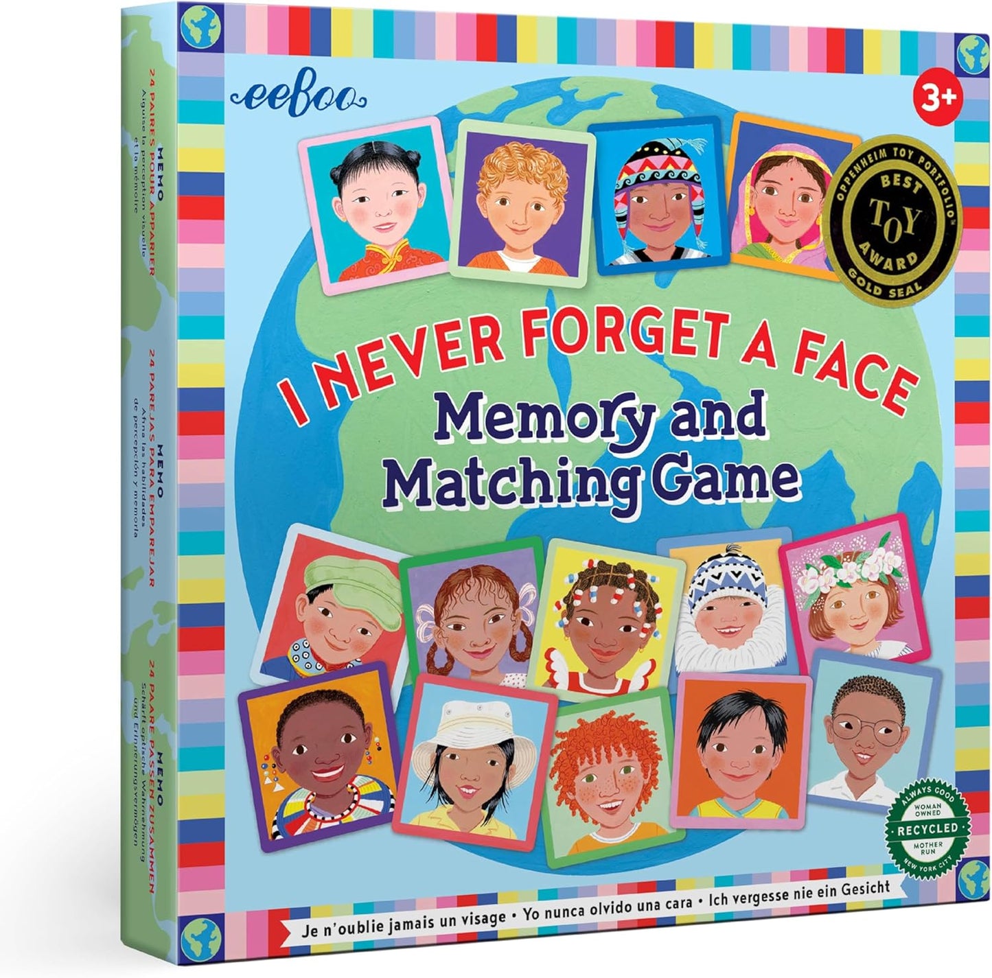 eeBoo: Memory and Matching Game - Life on Earth- 24 Pairs, Develops Recognition, Concentration, Memory & Vocabulary Skills, Age 3+