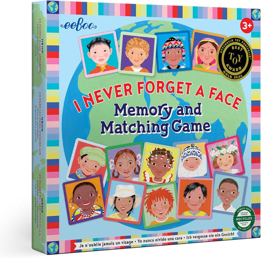 eeBoo: Memory and Matching Game - Life on Earth- 24 Pairs, Develops Recognition, Concentration, Memory & Vocabulary Skills, Age 3+