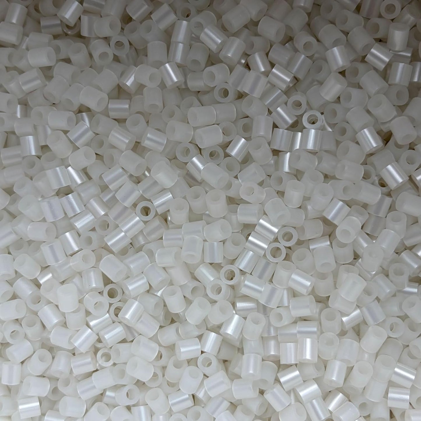OEEKOI 5500Pcs Fuse Beads - 5mm Bulk Melting Beads for Crafts, Ideal for Christmas Birthday Gifts,Clear