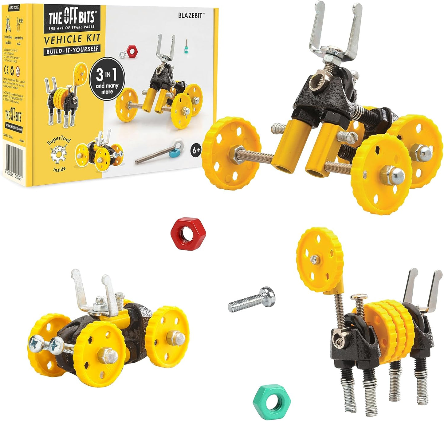 The Off Bits AirBit – Build Your Own Airplane! STEM Building Kit for Creative Kids 8-12 & Curious Adults, Fun Educational Gift for Boys & Girls