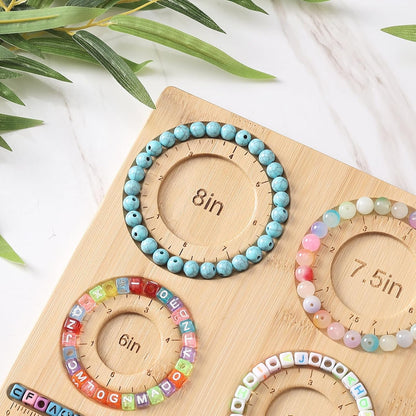 Petoysoso Bamboo Bead Board for Jewelry Making - Necklace and Bracelet Beading Board - Jewelry Making Supplies
