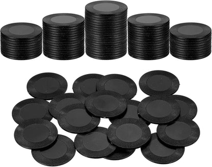 uxcell 100Pcs Plastic Poker Chips, 1 Inch Mini Bingo Chips Learning Counters Counting Counters Disks Markers Opaque Game Tokens for Game Play Math Counting, Blue, Pattern