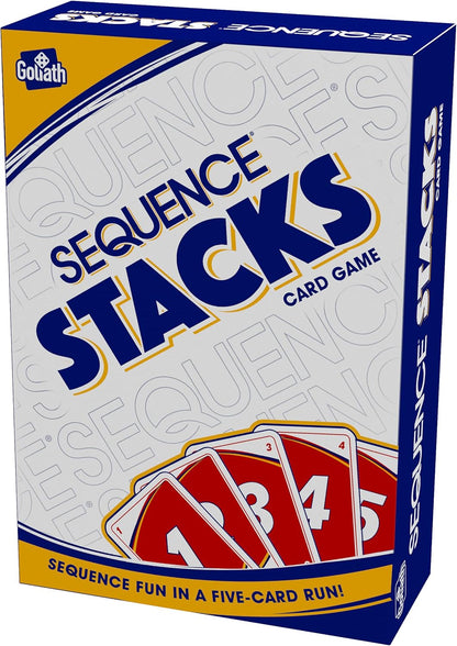 Goliath Sequence Stacks Card Game - Sequence Fun in a Five-Card Run, White