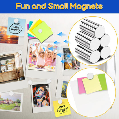 320Pcs Small Neodymium Magnets, 6x2mm Small Rare Earth Magnet Mini Magnets for Whiteboard, Office, School, STEM Measurement Kit, 3D Printing,Science Experiments