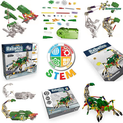 Science4you Robotics Betabot - Stem Robotics Kit for Kids 8-12+, 126 Pieces Included, Robot Building Kit for Kids, Robot Toys, Game, Gift for Boys and Girls Ages 8 9 10 11 12+