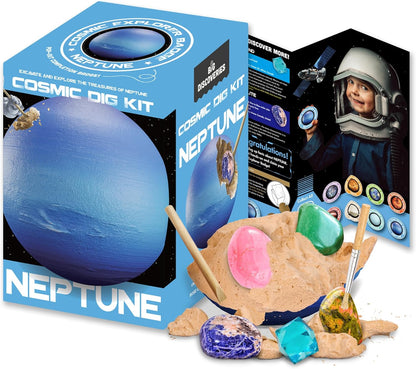 Cosmic Dig Kit by Big Discoveries - Explore The Planets of The Solar System with Gem & Fossil Excavation Kits for Kids | STEM Toy Science Dig Kits with Gemstones for Boys and Girls