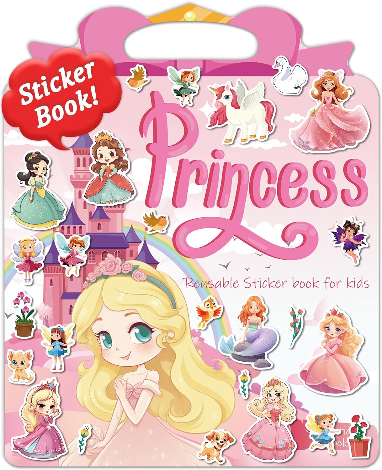 Benresive Reusable Sticker Books for Toddlers, Fun Travel Stickers for Kids, Toddler Sticker Book, Crafts Activities for Toddlers, 3 and Up Birthady Gifts - Vehicle