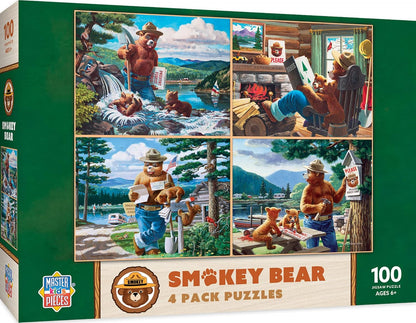 MasterPieces Puzzle Set - 4-Pack 24 Piece Jigsaw Puzzle for Kids - Sesame Street 4-Pack - 8"x10"