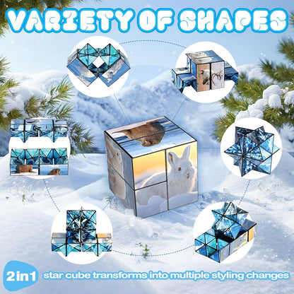 Star Cube Magic Cube Set, 2 in 1 Yoshimoto Cube for Kids and Adults, Toy for Boys and Girls Ages 8-12