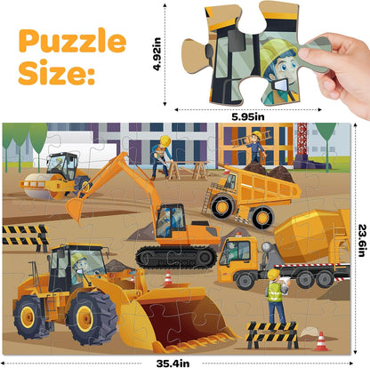 Jumbo Floor Puzzle for Kids, 48 Pieces Large Solar System Jigsaw Puzzles for Kids 3 4 5, Toddler Learning Preschool Educational Toys for 4-8, Birthday for Boys Girls