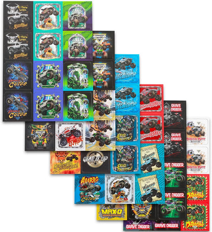 Monster Jam Memory Game Set - Educational Toy Bundle with Truck Card Matching Game Plus Stickers, More | Monster Jam Learning Toy for Boys, Kids