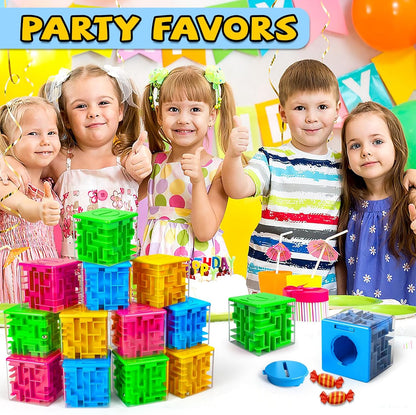 2 Pack Money Puzzle Gift Box, 3D Maze Puzzle Boxs Games Toy Gravity Memory Cube Ball Puzzle Educational Toys Gifts for Kids Boys Girls Students Teens Adults,Green and Blue