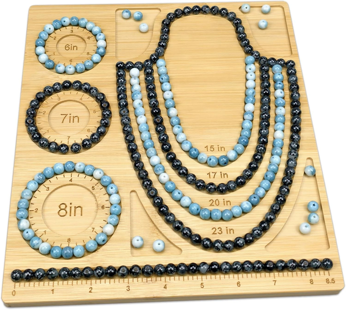 Petoysoso Bead Boards for Jewelry Making, Bamboo Beading Board for Bracelet & Necklace, Jewelry Making Supplies,Bead Tray Supplies