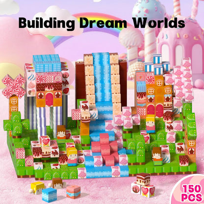 Mini Magnetic Tiles Toddler Travel Essentials Set,1.5Inch 42PCS Magnetic Building Tiles Portable Construction Toys for Airplane Car Kid Aged 3+ Birthday Gift