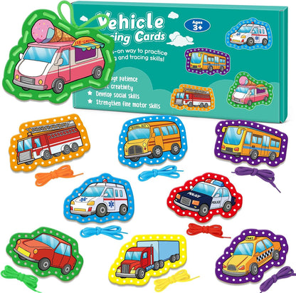 Quilinz Lacing Cards,Sewing Kit for Kids,Fine Motor Toys,Shoe Tying Practice,Classroom Must Haves,Manipulatives for Preschoolers,Homeschool Supplies,Preschool Learning Activities,Toddler Crafts