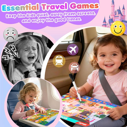 Search and Find Activity Books for Kids Ages 3-5, Travel Games Toys for Car Airplane, Road Trip Activities for Kids Games 4-8, Preschool Learning Activities, Educational Seek Game,Gifts for Boys Girls