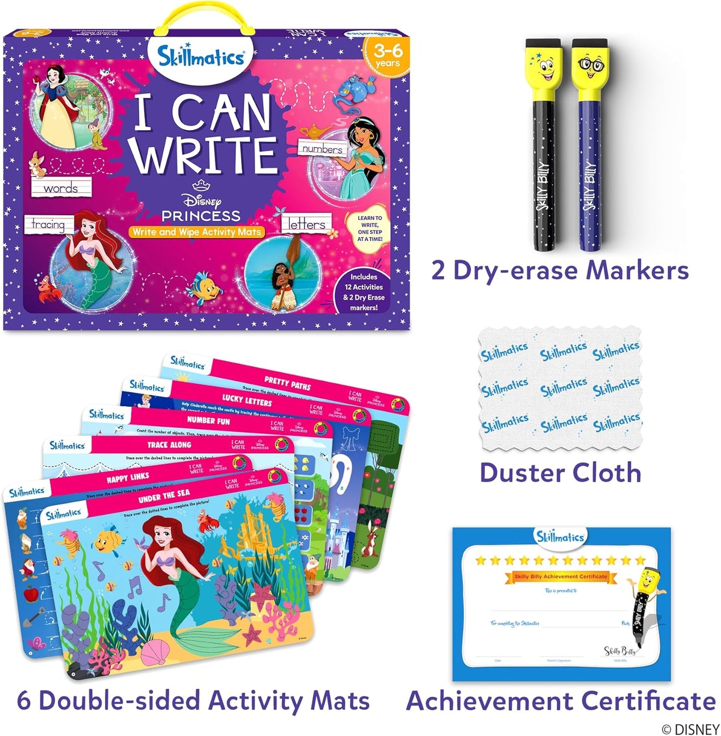 Skillmatics I Can Write PAW Patrol - Reusable Preschool Learning Activities, Educational Toy and Game, Back to School Supplies, Gifts for Students, Kids, Toddlers Ages 3, 4, 5, 6