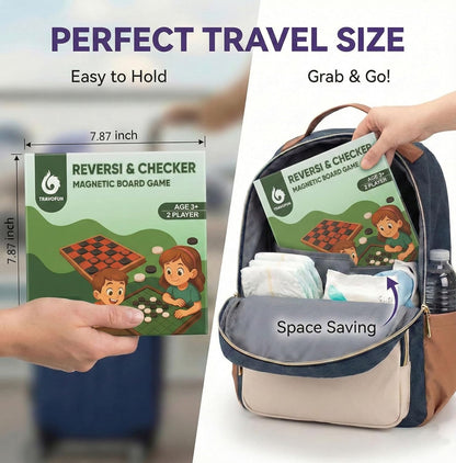 TRAVOFUN Magnetic Fishing Game Book - Travel Toys for Toddlers 3-5 - Car Road Trip Essentials & Airplane Activities for Kids - Montessori Learning Gift with 2 Poles & 27 Ocean Fish (Quiet & Portable)
