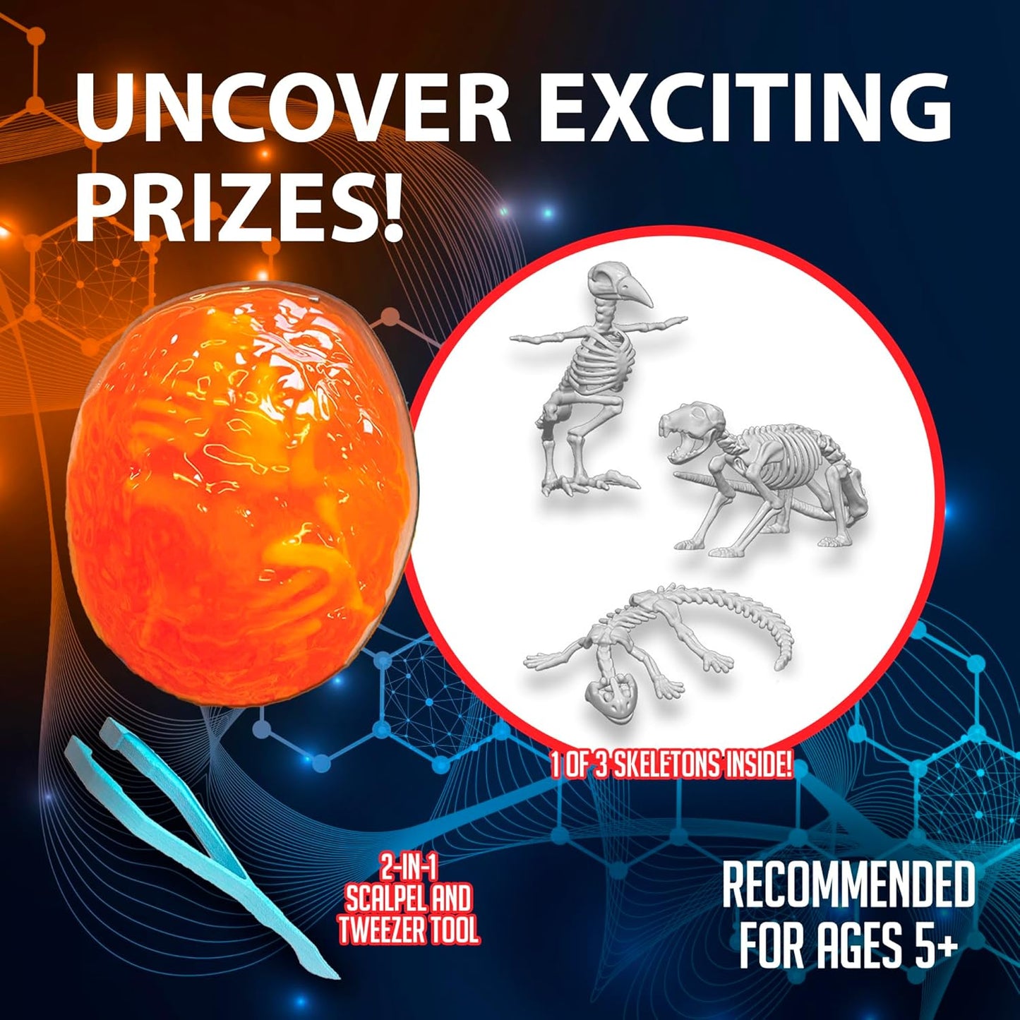 Dissect-It Discover-It Dinosaur Dig Kit, Dissecting Gel Kids Science Kit Project to Learn Anatomy, STEM Toys for Ages 6 and Above