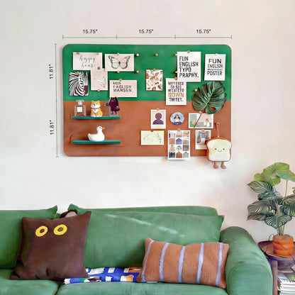 6 Pack Felt Bulletin Board Set, 11.8"x15.7" Wall-Mounted Pin Board, Cork Board Alternative with 2 Mini Insert Panels, Vision Board for Photo Display, Kids Wall Decor for Nursery, Classroom
