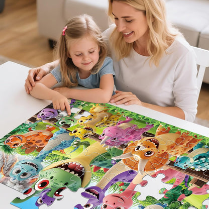 Jumbo Floor Puzzle for Kids,48 Pieces Farm Animals Puzzles for Toddlers 3-5,Large Barn Jigsaw Puzzles,Preschool Educational Animal Toys,Easter Gift for Boys & Girls Ages 4-8
