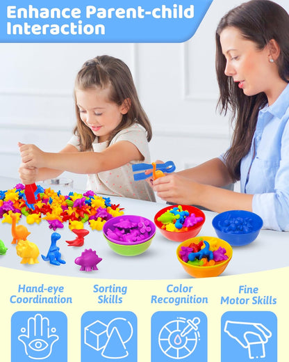 Oomloid Counting Animals Montessori Toys for 3 4 5 Years Old Boys Girls, Preschool Learning Activities Educational Sensory Toys Gifts for Kids Toddlers Ages 3-5, 4-8