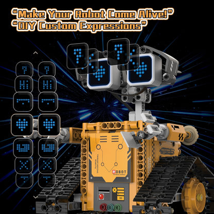 5-in-1 Smart Robot Building Kit for Kids 6-12, Build & Code Your Own Robot World, STEM Coding Robot Toy with App & Remote Control, Hands-on Robotics Set, Educational STEM Gift (348 PCS)