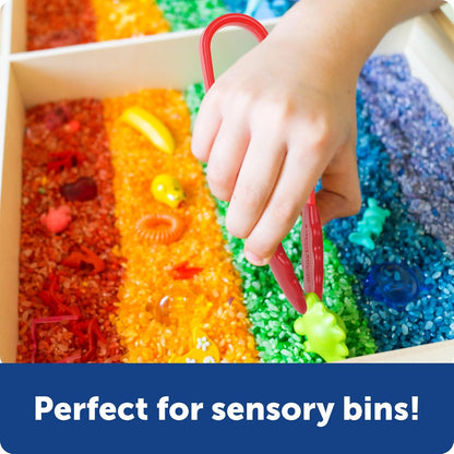 Learning Resources Flex-Grip Tongs - Kids Tweezers, Montessori Grabber Tool, Fine Motor Skills, Sensory Bin Tools, Preschool Classroom Must Haves, Teacher Supplies, Gifts for Boys and Girls