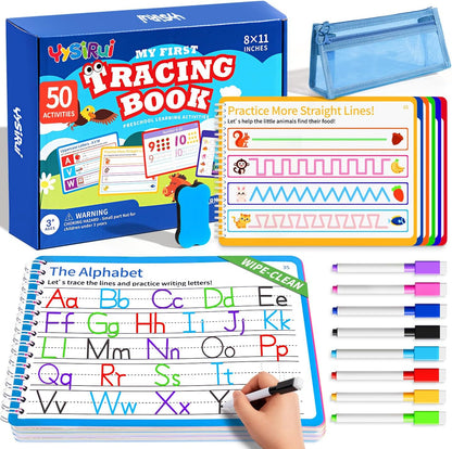 Preschool Learning Activities, Tracing Books for Kids Ages 3+, Toddler Handwriting Practice, Letter Tracing for Kids, Preschool Kindergarten Workbooks 3+, Learning Books for 3+ Years Old