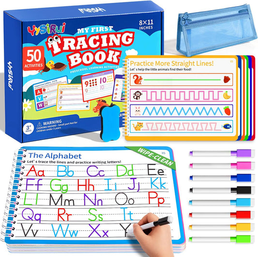 Preschool Learning Activities, Tracing Books for Kids Ages 3+, Toddler Handwriting Practice, Letter Tracing for Kids, Preschool Kindergarten Workbooks 3+, Learning Books for 3+ Years Old
