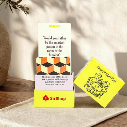 Conversation Cards 150 PC, Meaningful Family Conversation Cards, Engaging Fun Card Game for All Ages, Spark Funny Talks and Deep Connections for Dinner, Party, Game Night and Road Trips.