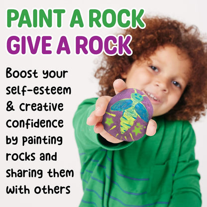 Creativity for Kids Rock Painting Kit - Glow in the Dark Rock Kit: Crafts for Kids, Painting Rocks Arts and Crafts, Kids Gift (Ages 6+)
