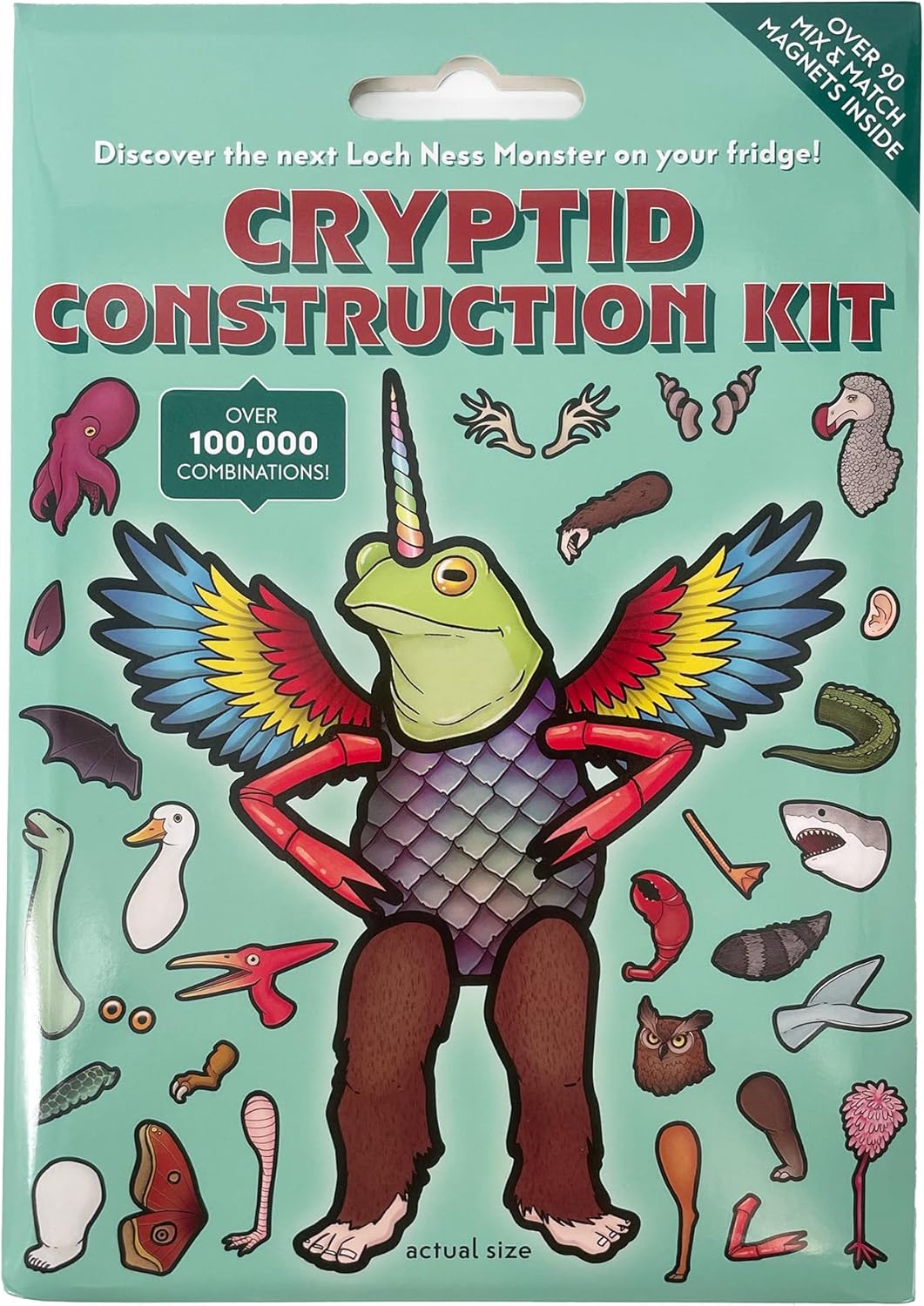 Cryptid Construction Kit - Funny Fridge Magnet Creature Creation Kit by Dissent Pins