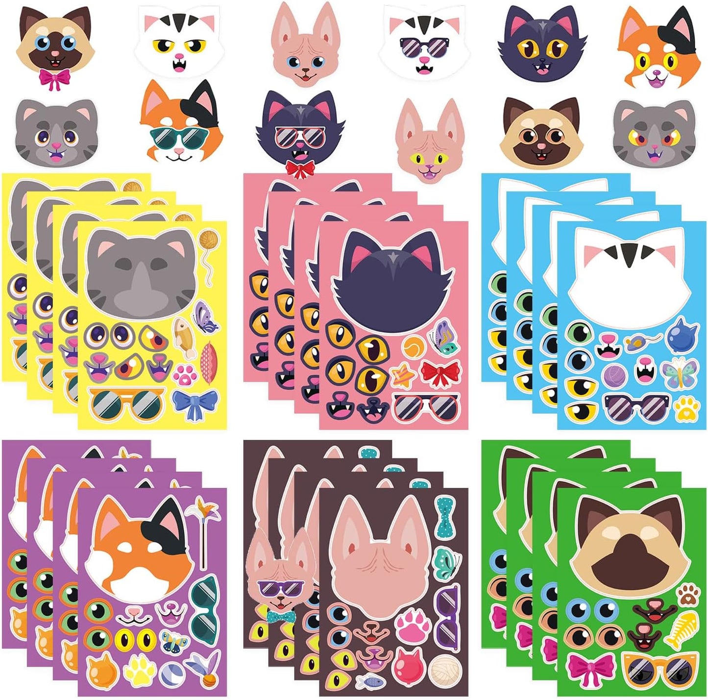 24-Sheet Make Your Own Science Sticker Kit | Microscope, DNA & Scientist Designs - Reusable Educational Decor for Classrooms & Kids Rooms