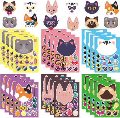 24-Sheet Make Your Own Science Sticker Kit | Microscope, DNA & Scientist Designs - Reusable Educational Decor for Classrooms & Kids Rooms
