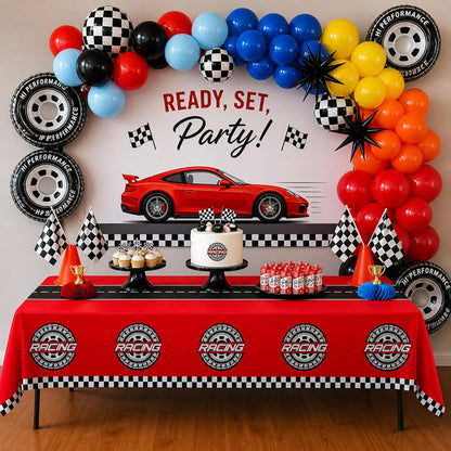 Blue Orchards Science Table Covers (Pack of 3) - 54"x108" XL - Science Birthday Party Decorations, Chemistry Party, Laboratory Theme Table Cloth