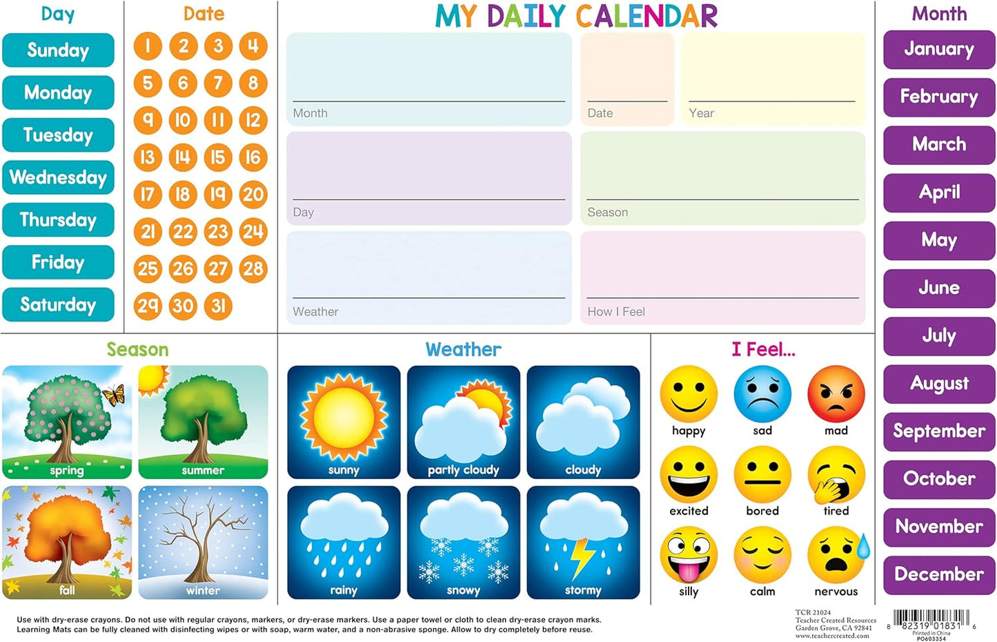 Teacher Created Resources Phonics Learning Mat