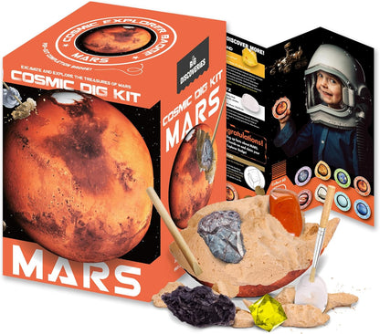 Cosmic Dig Kit by Big Discoveries - Explore The Planets of The Solar System with Gem & Fossil Excavation Kits for Kids | STEM Toy Science Dig Kits with Gemstones for Boys and Girls