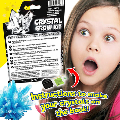 JA-RU Magic Crystal Growing Kit (1 Mineral Toy Set) DIY Science Experiments for Kids & Teens. Fun & Cool STEM Educational Lab Toys. Popular Gift Ideas for Girls & Boys. Gemstone Collection. 5423-1B