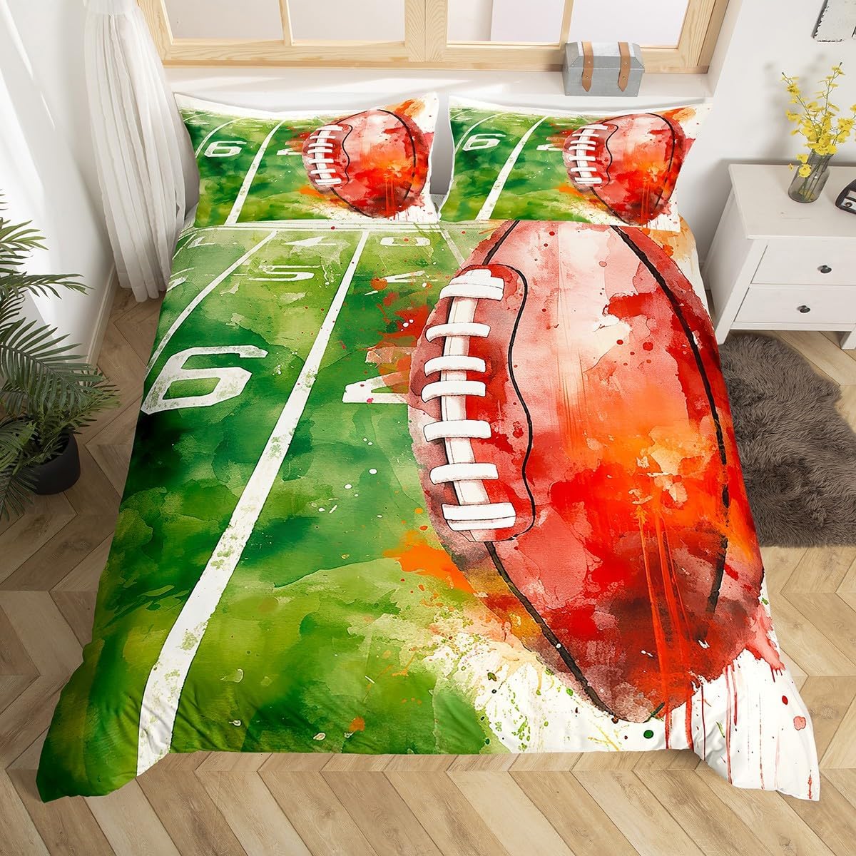 Drum Kit Duvet Cover,Kids Musical Instruments Bedding Set,Rock Music Comforter Cover for Boys Girls Room Decor,Neon Lighting Lightweight Bedspread Cover Twin Size with 1 Pillow Case(No Comforter)